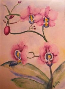 Voir le détail de cette oeuvre: Orchidée rose