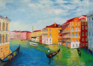 Voir le détail de cette oeuvre: Venise : le grand canal